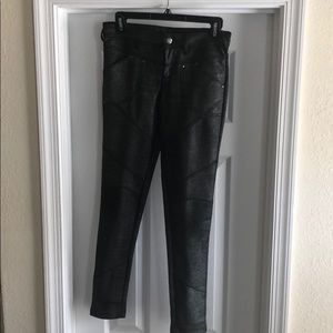 Fabulous gunmetal metallic Free People pants
